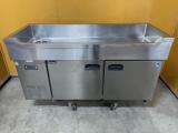 大和冷機 舟形シンク付コールドテーブル 冷蔵舟形シンク付テーブル 5461CDSF