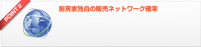 厨房家独自の販売ネットワーク確率